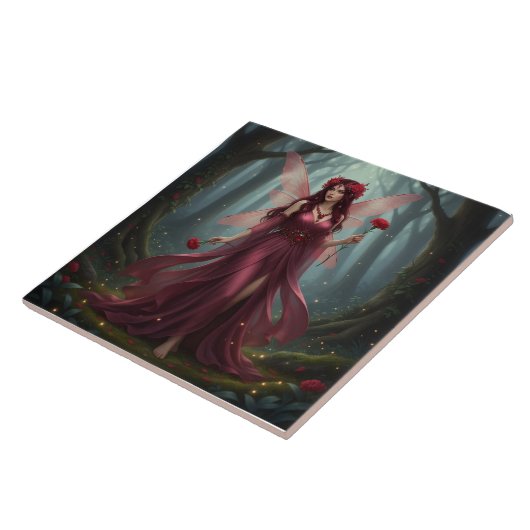 Beautiful January Garnet Fairy Fliese (Seite)