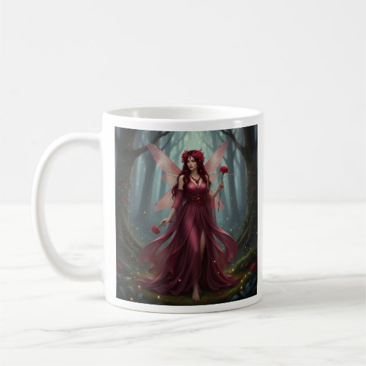 Beautiful January Garnet Fairy Kaffeetasse (Links)