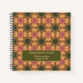 Beautiful Jewel Toned Individuelle Name Sprichwort Notizblock