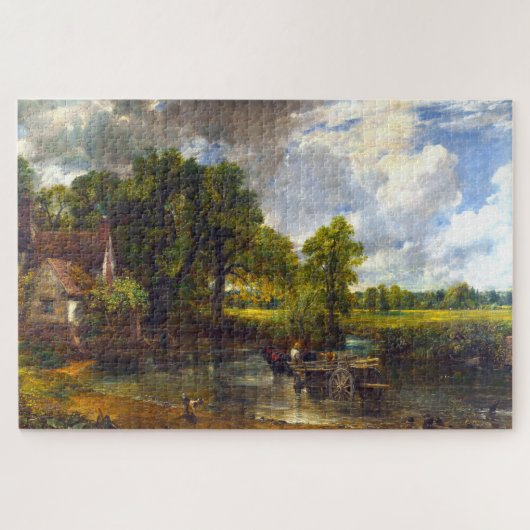 Beautiful John Constable, "The Hay Wain", 1821, Puzzle (Horizontal)