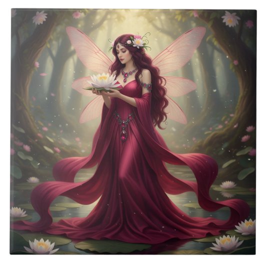 Beautiful July Ruby Fairy Fliese (Vorderseite)