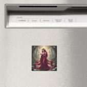 Beautiful July Ruby Fairy Magnet (In Situ (Geschirrspüler))