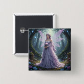 Beautiful June Pearl Fairy Button (Vorne & Hinten)