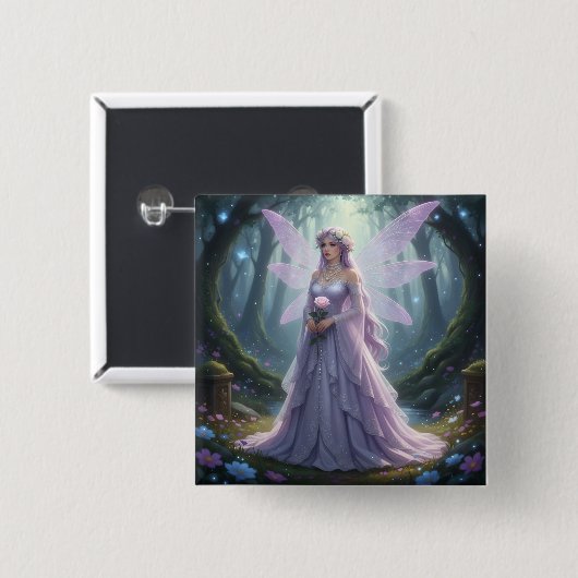 Beautiful June Pearl Fairy Button (Vorne & Hinten)