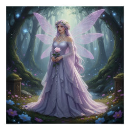 Beautiful June Pearl Fairy Poster