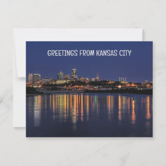 Beautiful Kansas City Skyline Postkarte