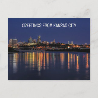 Beautiful Kansas City Skyline Postkarte