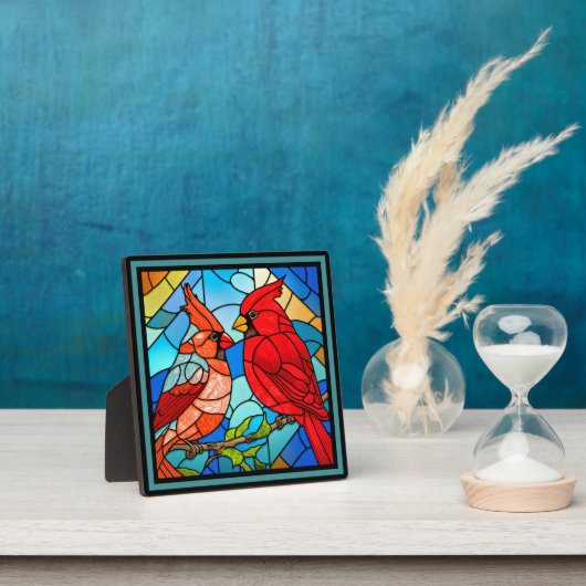 Beautiful Kardinal Red Bird Fotoplatte (InSitu)