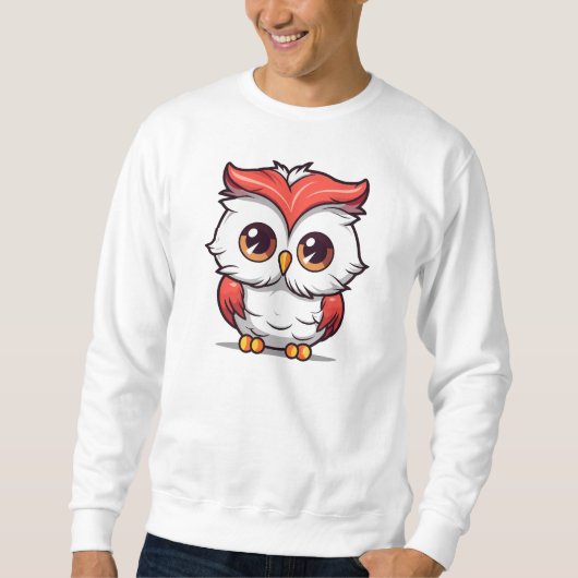 Beautiful Kawaii Style Owl Cartoon-77038 Sweatshirt (Vorderseite)