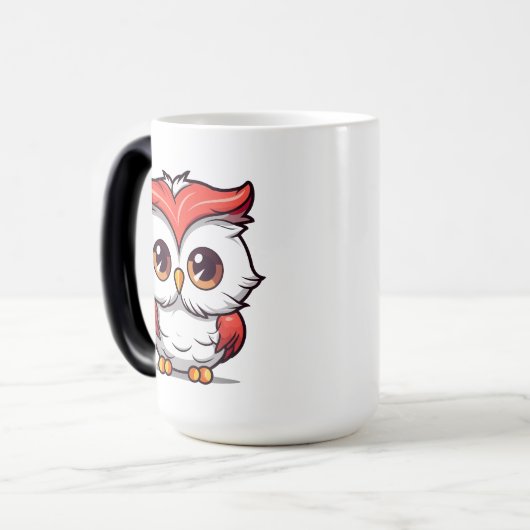 Beautiful Kawaii Style Owl Cartoon-77038 Verwandlungstasse (Vorderseite Links)