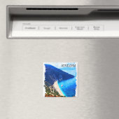 Beautiful Kefalonia Griechenland Wasserfarben Kuns Magnet (In Situ (Geschirrspüler))