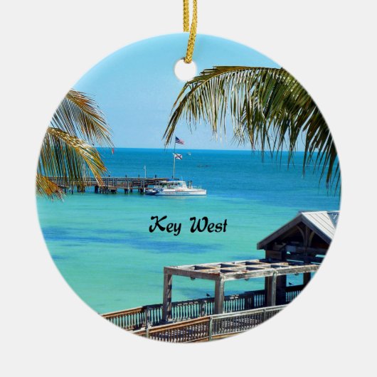 Beautiful Key West, Florida Keramik Ornament (Vorne)