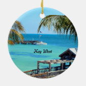 Beautiful Key West, Florida Keramik Ornament (Hinten)