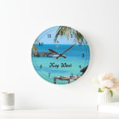 Beautiful Key West Große Wanduhr (Zuhause)