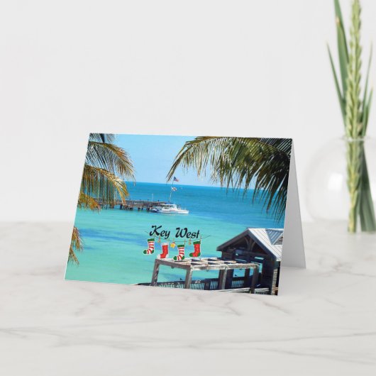 Beautiful Key West Weihnachten Karte (Vorderseite)
