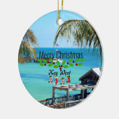 Beautiful Key West Weihnachten Keramik Ornament (Links)
