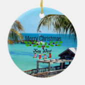 Beautiful Key West Weihnachten Keramik Ornament (Hinten)