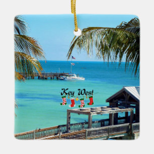 Beautiful Key West Weihnachten Keramikornament