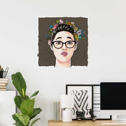 Beautiful Kinda Nerdy Girl Poster (Heimbüro)