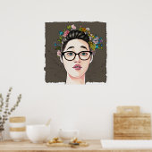 Beautiful Kinda Nerdy Girl Poster (Küche)