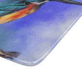 Beautiful Kingfisher Bird Cutting Board Schneidebrett (Ecke)