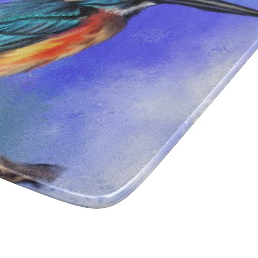 Beautiful Kingfisher Bird Cutting Board Schneidebrett (Ecke)