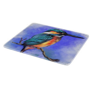 Beautiful Kingfisher Bird Cutting Board Schneidebrett