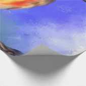 Beautiful Kingfisher Bird - Migne Wasserfarbe Kuns Geschenkpapier (Ecke)