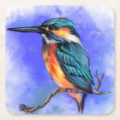 Beautiful Kingfisher Paper Untersetzer (Vorderseite)