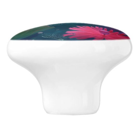 Beautiful Koi Keramikknauf (Seitenansicht)