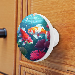 Beautiful Koi Keramikknauf
