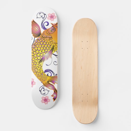 Beautiful Koi Skateboard (Vorderseite)