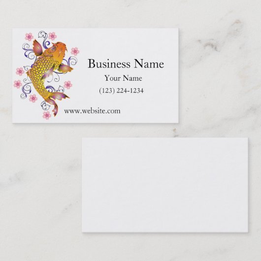 Beautiful Koi Visitenkarte (Vorne/Hinten)
