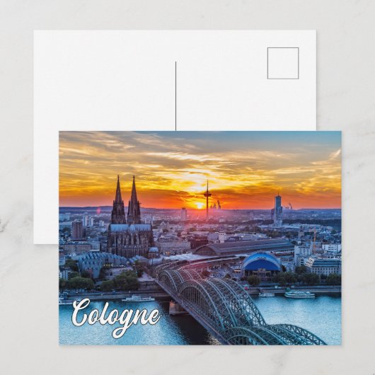 Beautiful Köln, Deutschland Postkarte (Vorne/Hinten)