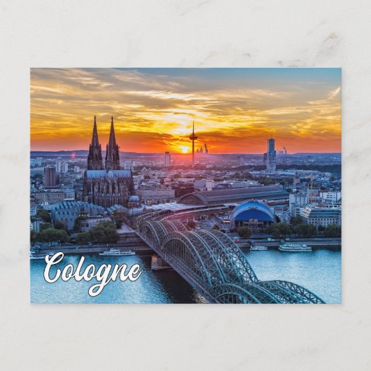 Beautiful Köln, Deutschland Postkarte (Vorderseite)