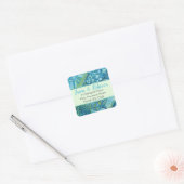 Beautiful Künstlerisch Trees Address Label (20) Quadratischer Aufkleber (Umschlag)