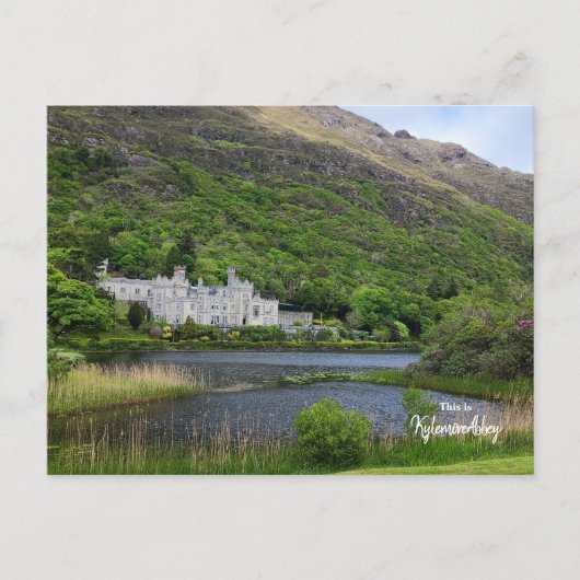 Beautiful Kylemore Abbey, Irland Postkarte (Vorderseite)