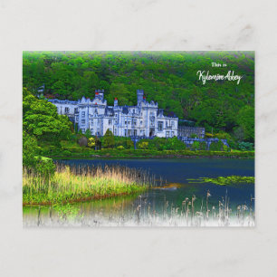 Beautiful Kylemore Abbey, Irland Postkarte