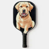 Beautiful Labrador Retriever Pickleball Schläger (Vorderseite)