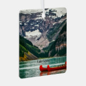Beautiful Lake Louise, Canada Ornament Aus Metall (Vorderseite Rechts)