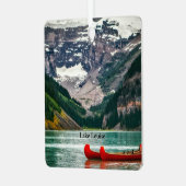 Beautiful Lake Louise, Canada Ornament Aus Metall (Vorderseite links)