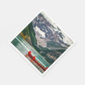 Beautiful Lake Louise, Canada Serviette (Ecke)