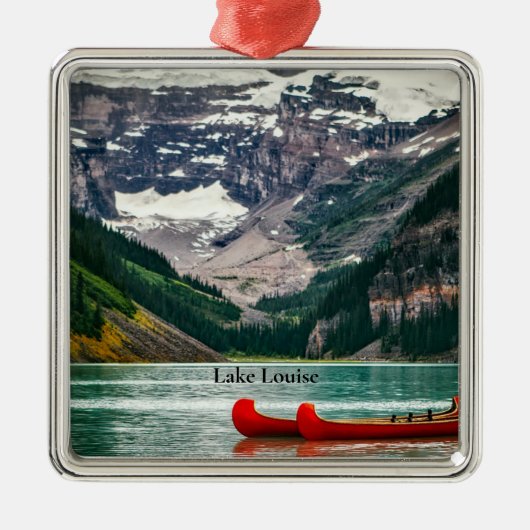 Beautiful Lake Louise, Kanada Ornament Aus Metall (Vorne)