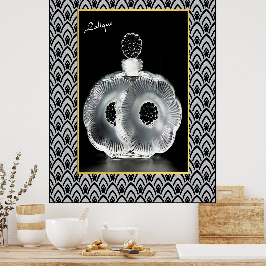Beautiful Lalique vintage Perfume Bottle Poster (Küche)