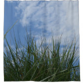 beautiful, landscape, dunes, grass, sky, summer, duschvorhang (Vorderseite)