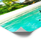Beautiful Landscape Of Maldives Poster (Ecke)