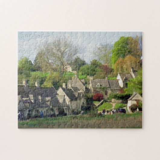 Beautiful Landschaftlich Bibury, Cotswolds, UK Puzzle (Horizontal)