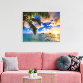 Beautiful Lanikai Beach Hawaii Leinwanddruck (Insitu (Wohnzimmer))