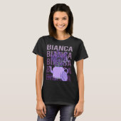 Beautiful Lavender - Bianca Name T-Shirt (Vorne ganz)