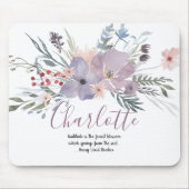 Beautiful Lavender Floral Mousepad (Vorne)